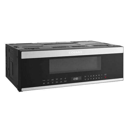 Cosmo COS-3012ORLP1SS 30 in. Slim Over the Range Microwave with Automatic Presets, Soft Touch Controls and 1.2 cu. ft. Capacity