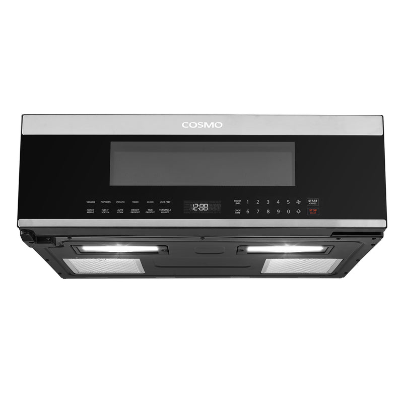 Load image into Gallery viewer, Cosmo COS-3012ORLP1SS 30 in. Slim Over the Range Microwave with Automatic Presets, Soft Touch Controls and 1.2 cu. ft. Capacity