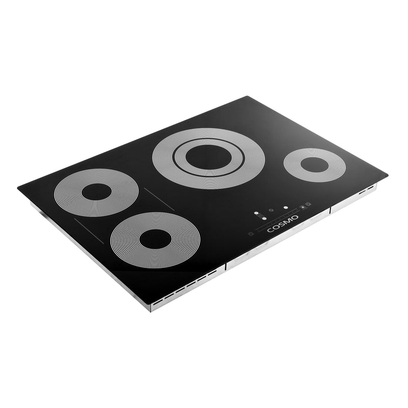 Load image into Gallery viewer, Cosmo 30 in. Electric Ceramic Glass Cooktop with 4 Burners, Triple Zone Element, Sync Burners, Hot Surface Indicator Light and Touch Control