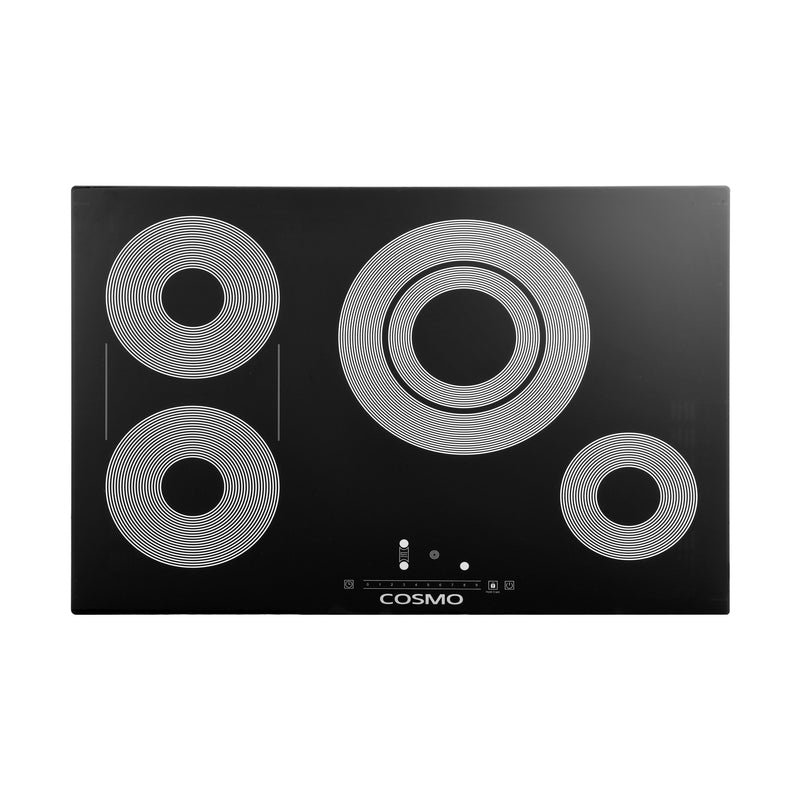 Load image into Gallery viewer, Cosmo 30 in. Electric Ceramic Glass Cooktop with 4 Burners, Triple Zone Element, Sync Burners, Hot Surface Indicator Light and Touch Control