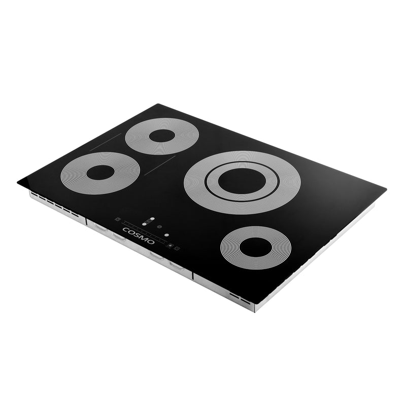 Load image into Gallery viewer, Cosmo 30 in. Electric Ceramic Glass Cooktop with 4 Burners, Triple Zone Element, Sync Burners, Hot Surface Indicator Light and Touch Control