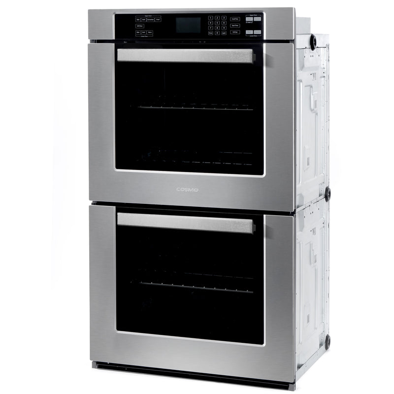 Load image into Gallery viewer, Cosmo COS-30EDWC 30 in. Electric Double Wall Oven with 5 cu. ft. Capacity, Turbo True European Convection, 7 Cooking Modes, Self-Cleaning in Stainless Steel