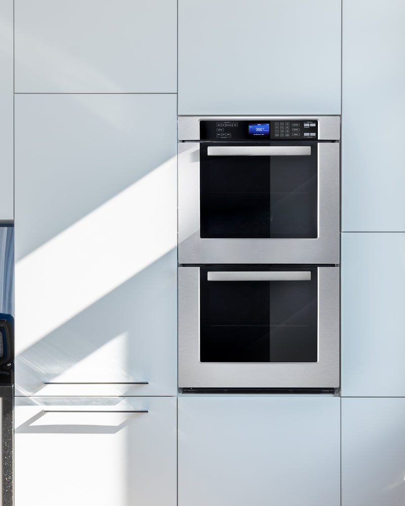 Load image into Gallery viewer, Cosmo COS-30EDWC 30 in. Electric Double Wall Oven with 5 cu. ft. Capacity, Turbo True European Convection, 7 Cooking Modes, Self-Cleaning in Stainless Steel