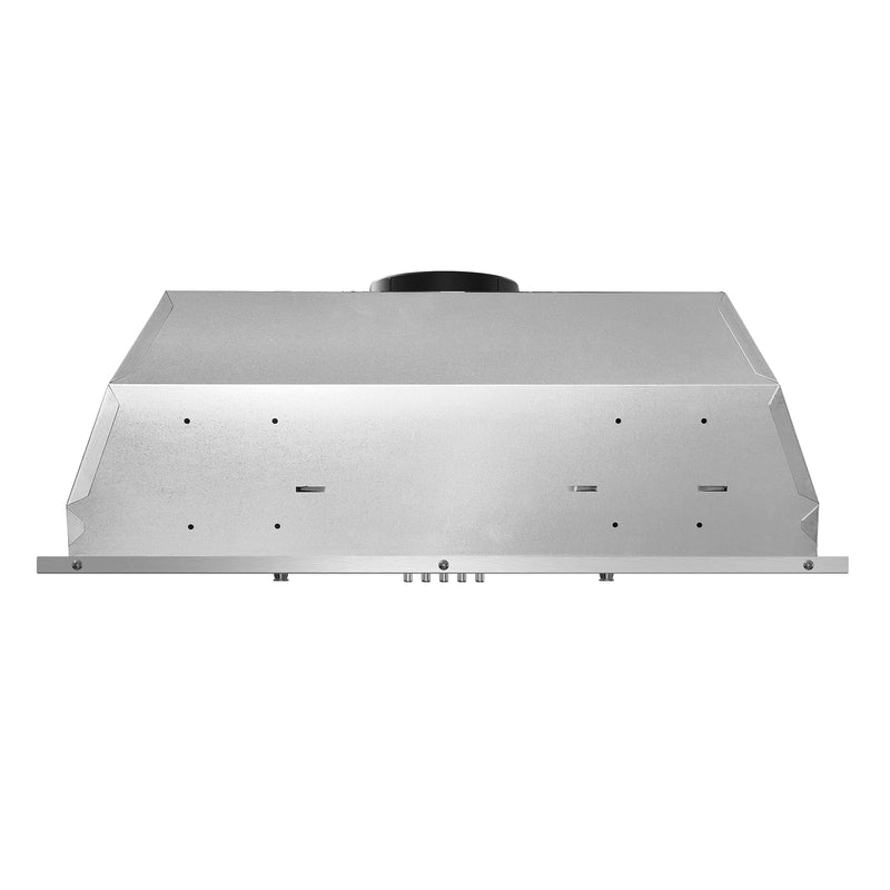 Load image into Gallery viewer, 30 in. 380 CFM Ducted Insert Range Hood in Stainless Steel with Push Button Controls LED Lights and Permanent Filters