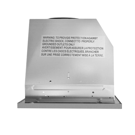 30 in. 380 CFM Ducted Insert Range Hood in Stainless Steel with Push Button Controls LED Lights and Permanent Filters