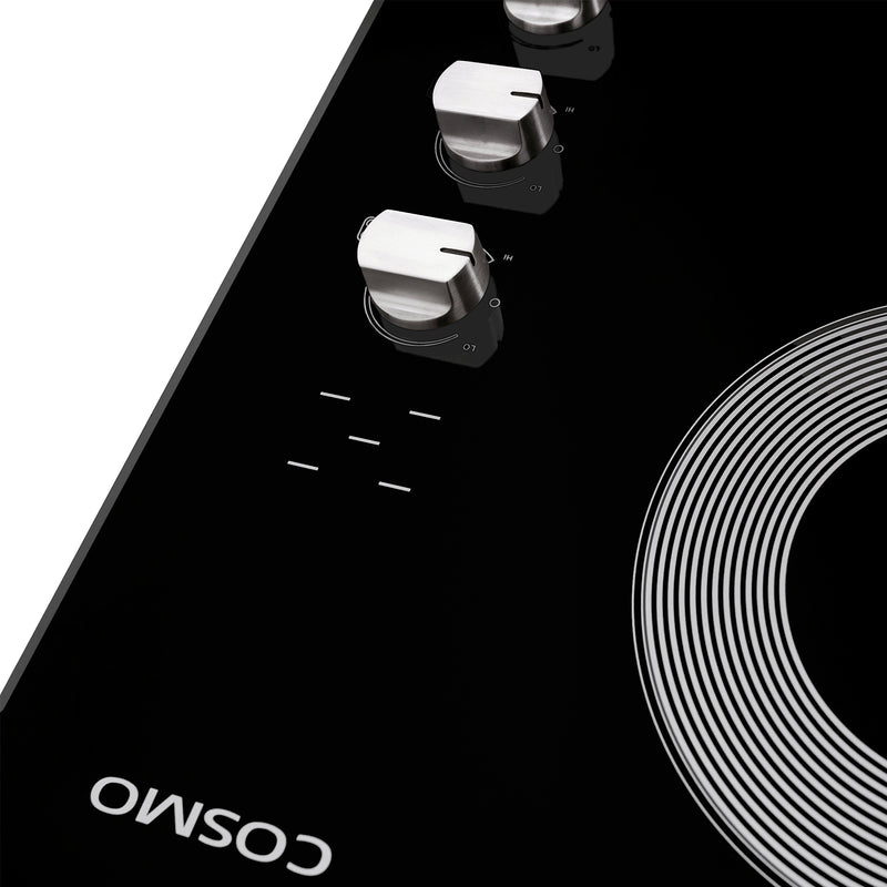 Load image into Gallery viewer, Cosmo 36 in. Electric Ceramic Glass Cooktop with 5 Burners, Dual Zone Elements, Hot Surface Indicator Light and Control Knobs