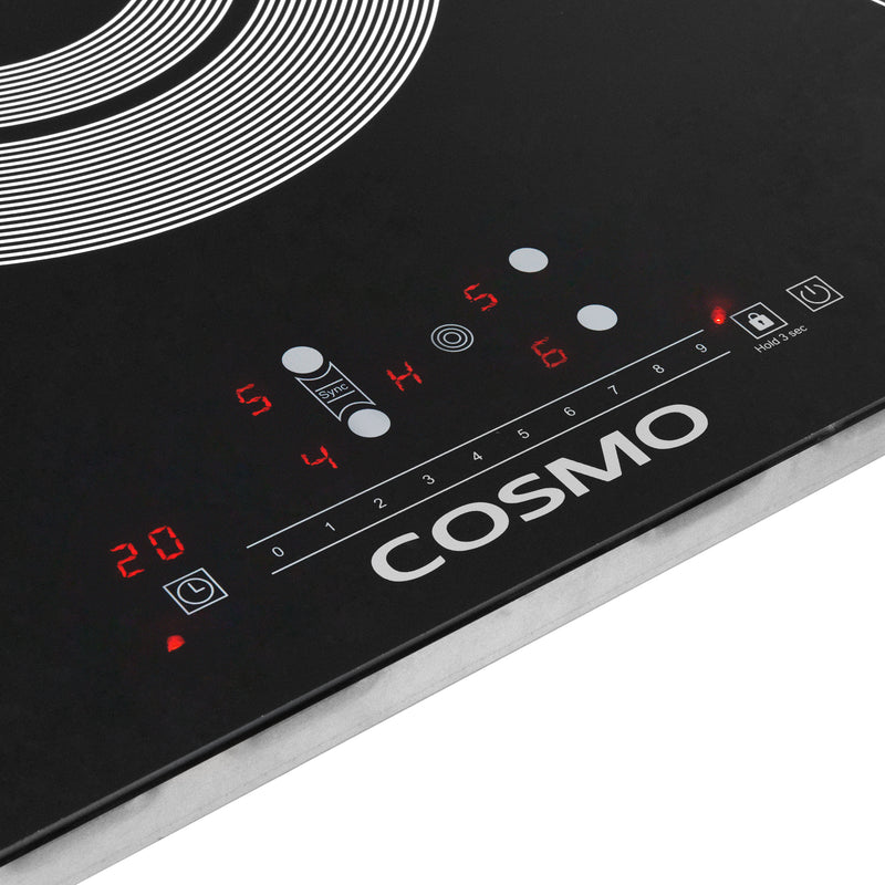 Load image into Gallery viewer, Cosmo 36 in. Electric Ceramic Glass Cooktop with 5 Burners, Triple Zone Element, Sync Burners, Hot Surface Indicator Light and Touch Controls