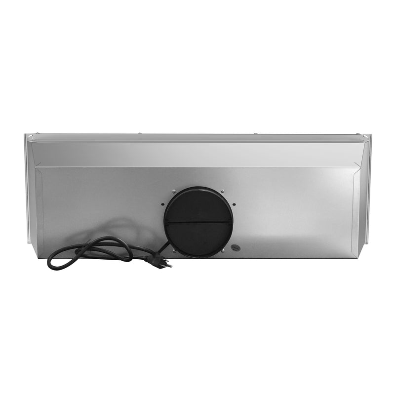 Load image into Gallery viewer, 36 in. 380 CFM Ducted Insert Range Hood in Stainless Steel with Push Button Controls LED Lights and Permanent Filters