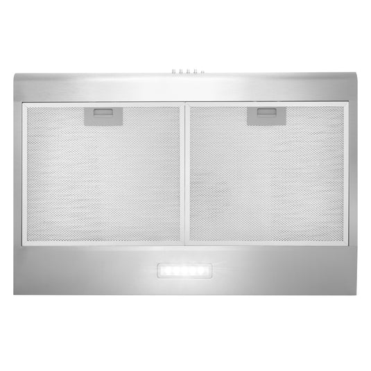 Cosmo 5MU30 30 in. Under Cabinet Range Hood with Ducted / Ductless Convertible Duct, Slim Kitchen Stove Vent with, 3 Speed Exhaust Fan, Reusable Filter and LED Lights in Stainless Steel