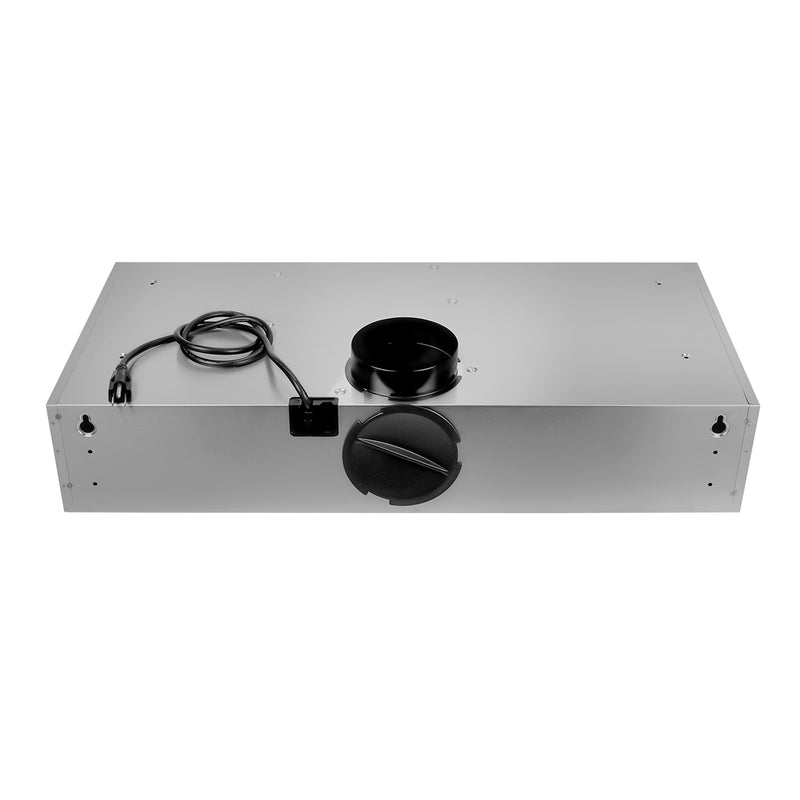 Load image into Gallery viewer, Cosmo 5MU30 30 in. Under Cabinet Range Hood with Ducted / Ductless Convertible Duct, Slim Kitchen Stove Vent with, 3 Speed Exhaust Fan, Reusable Filter and LED Lights in Stainless Steel