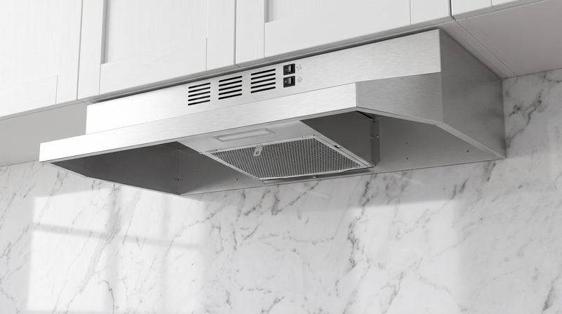 Load image into Gallery viewer, Forno Cappa 30-Inch Under Cabinet Range Hood, Stainless Steel, 200 CFM, Convertible, LED Lighting