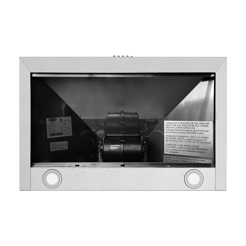 Load image into Gallery viewer, 30 in. Ducted Wall Mount Range Hood in Stainless Steel with LED Lighting and Reusable Filters