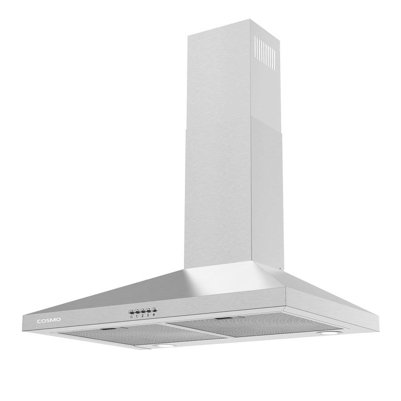 Load image into Gallery viewer, 30 in. Ducted Wall Mount Range Hood in Stainless Steel with LED Lighting and Reusable Filters