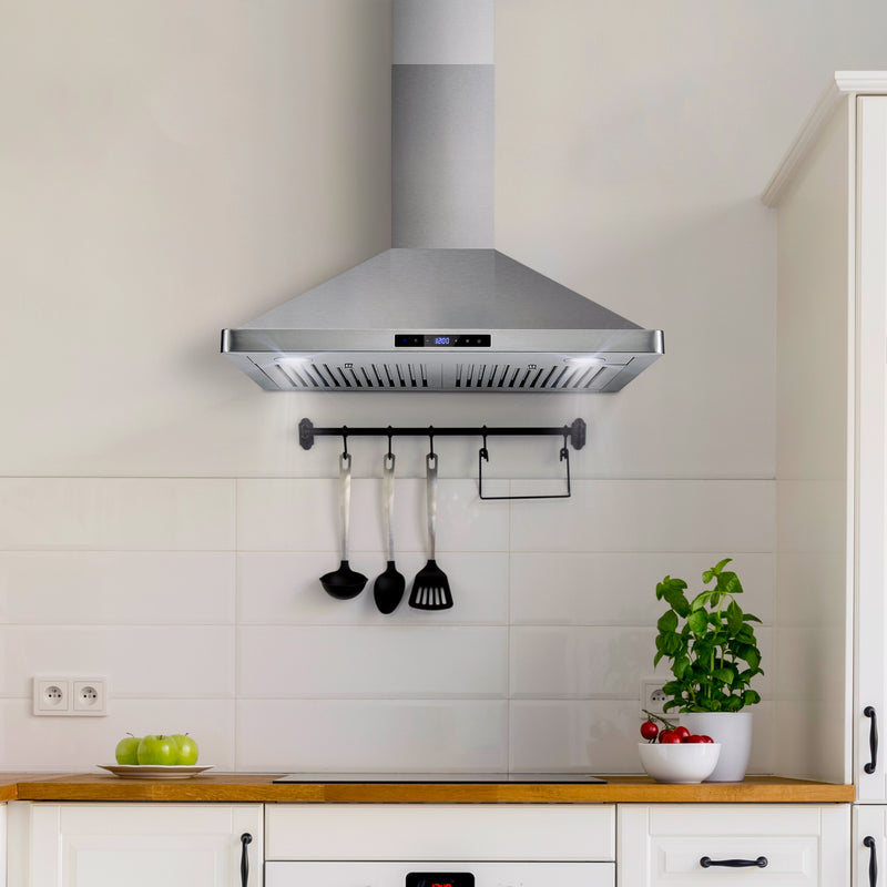 Load image into Gallery viewer, Cosmo 30 in. Ducted Range Hood in Stainless Steel with Touch Controls, LED Lighting and Permanent Filters