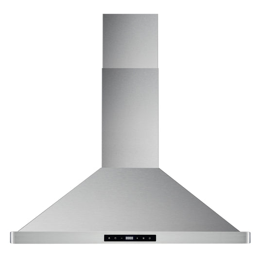 Cosmo 30 in. Ducted Range Hood in Stainless Steel with Touch Controls, LED Lighting and Permanent Filters