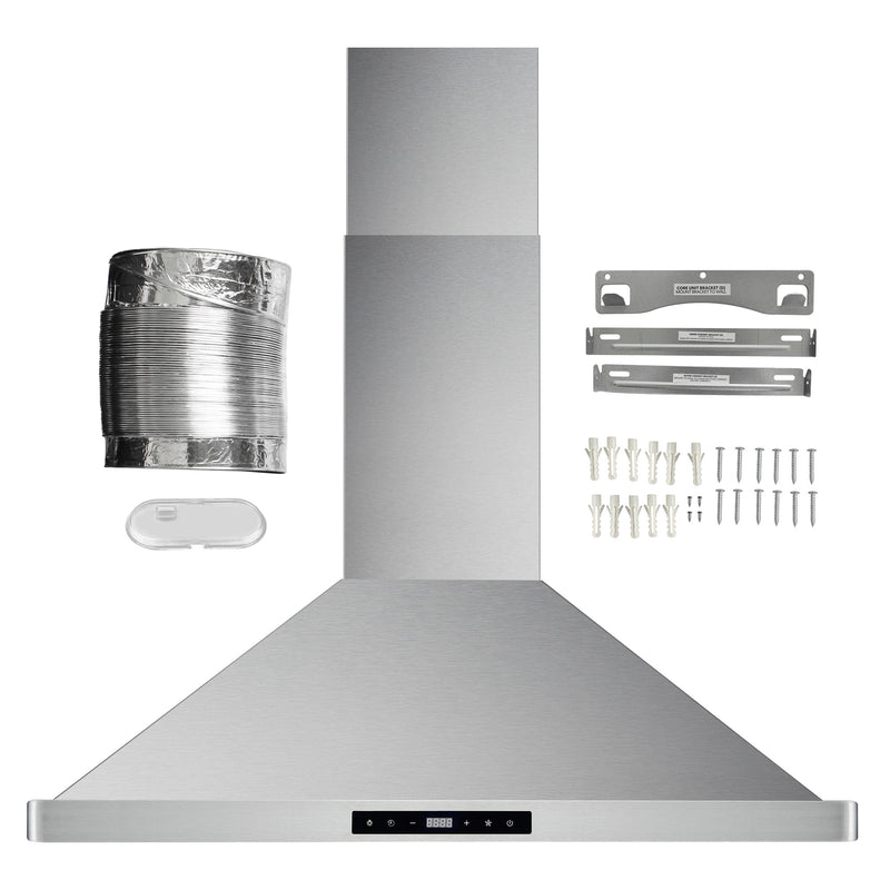 Load image into Gallery viewer, Cosmo 30 in. Ducted Range Hood in Stainless Steel with Touch Controls, LED Lighting and Permanent Filters