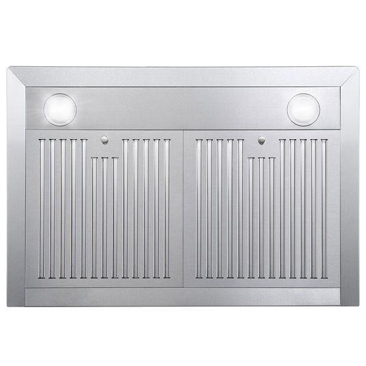 Cosmo 30 in. Ducted Wall Mount Range Hood in Stainless Steel with LED Lighting and Permanent Filters