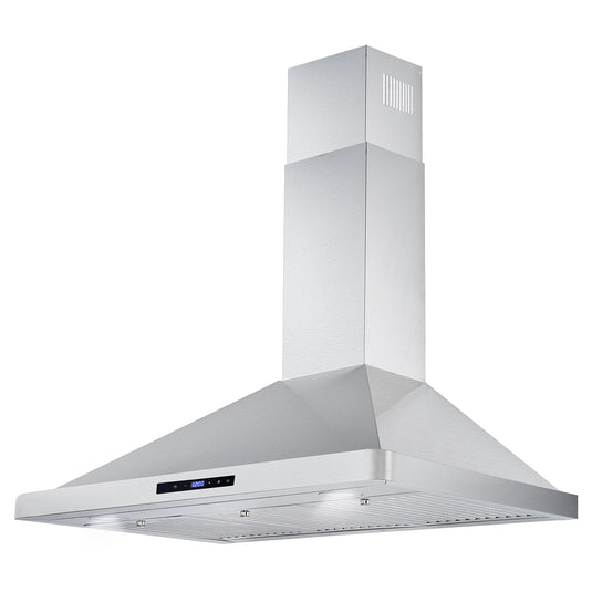 Cosmo 36 in. Ducted Range Hood in Stainless Steel with Touch Controls, LED Lighting and Permanent Filters