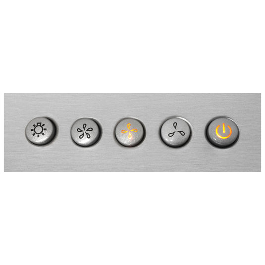 Cosmo 36 in. Ducted Wall Mount Range Hood in Stainless Steel with Touch Controls, LED Lighting and Permanent Filters