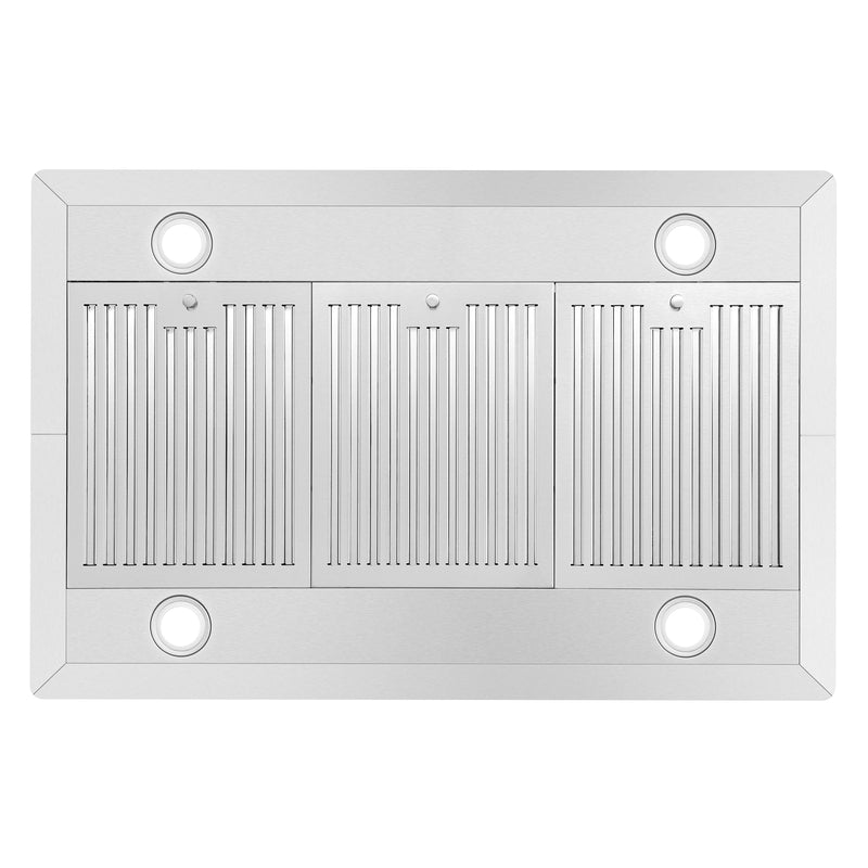 Load image into Gallery viewer, Cosmo 36 in. Ducted Island Range Hood with 380 CFM, 3-Speed Fan, Permanent Filters, LED Lights in Stainless Steel