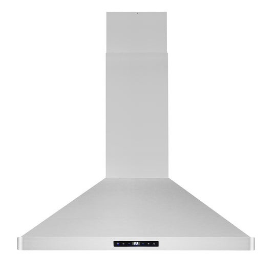 Cosmo 36 in. Ducted Island Range Hood with 380 CFM, 3-Speed Fan, Permanent Filters, LED Lights in Stainless Steel