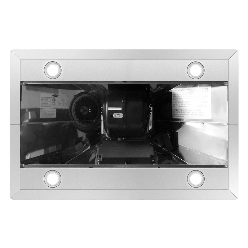 Load image into Gallery viewer, Cosmo 36 in. Ducted Island Range Hood with 380 CFM, 3-Speed Fan, Permanent Filters, LED Lights in Stainless Steel