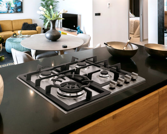 Cosmo 24 in. Gas Cooktop in Stainless Steel with 4 Sealed Burners