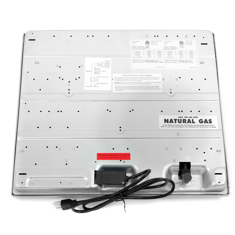 Load image into Gallery viewer, Cosmo 24 in. Gas Cooktop in Stainless Steel with 4 Sealed Burners
