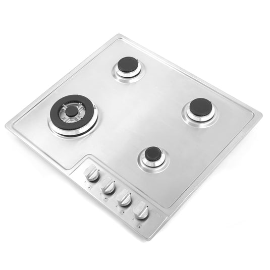 Cosmo 24 in. Gas Cooktop in Stainless Steel with 4 Sealed Burners