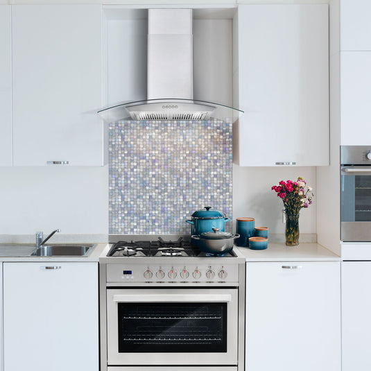 Cosmo 36 in. Ducted Wall Mount Range Hood in Stainless Steel with LED Lighting and Permanent Filters