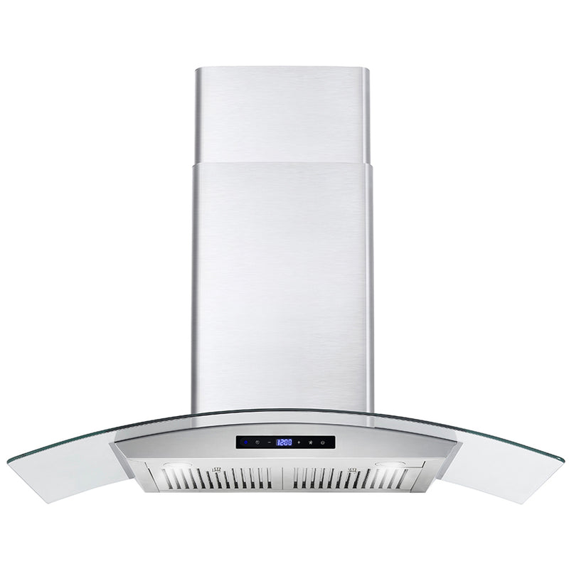Load image into Gallery viewer, Cosmo 36 in. Ducted Wall Mount Range Hood in Stainless Steel with Touch Controls, LED Lighting and Permanent Filters