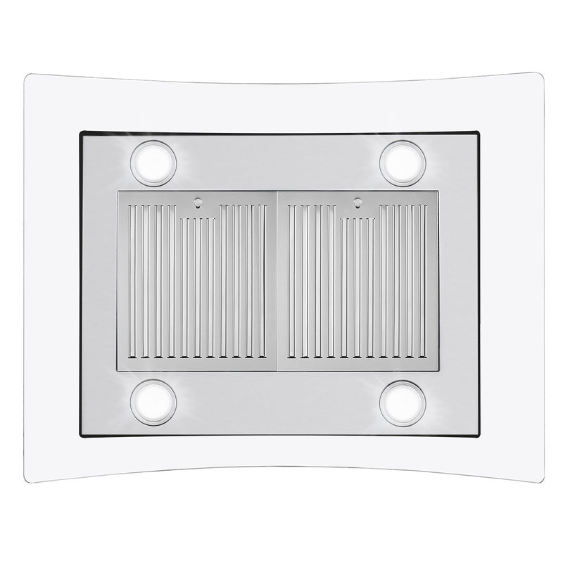 Load image into Gallery viewer, Cosmo 30 in. Ducted Island Range Hood in Stainless Steel with LED Lighting and Permanent Filters