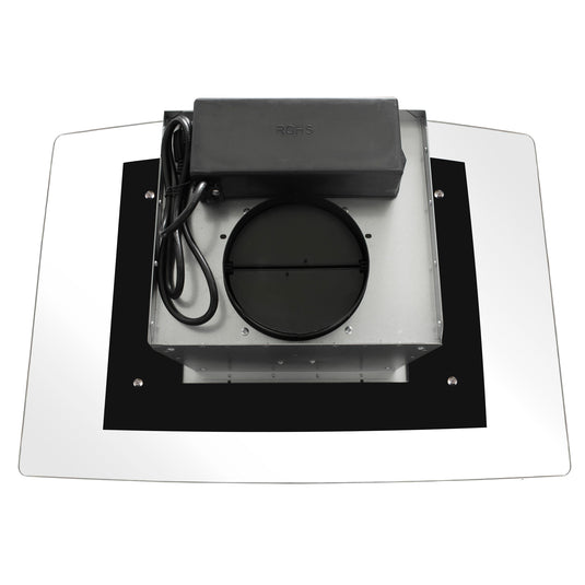 Cosmo 30 in. Ducted Island Range Hood in Stainless Steel with LED Lighting and Permanent Filters