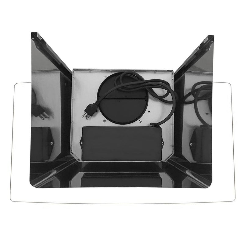 Load image into Gallery viewer, Cosmo 36 in. Ducted Wall Mount Range Hood in Stainless Steel with Push Button Controls, LED Lighting and Permanent Filters