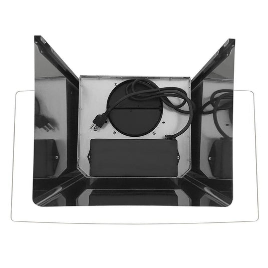 Cosmo 36 in. Ducted Wall Mount Range Hood in Stainless Steel with Push Button Controls, LED Lighting and Permanent Filters