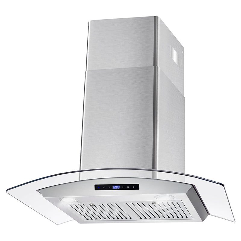Load image into Gallery viewer, Cosmo 30 in. Ducted Wall Mount Range Hood in Stainless Steel with Touch Controls, LED Lighting and Permanent Filters