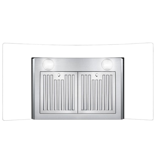 Cosmo 36 in. Ducted Wall Mount Range Hood in Stainless Steel with Touch Controls, LED Lighting and Permanent Filters
