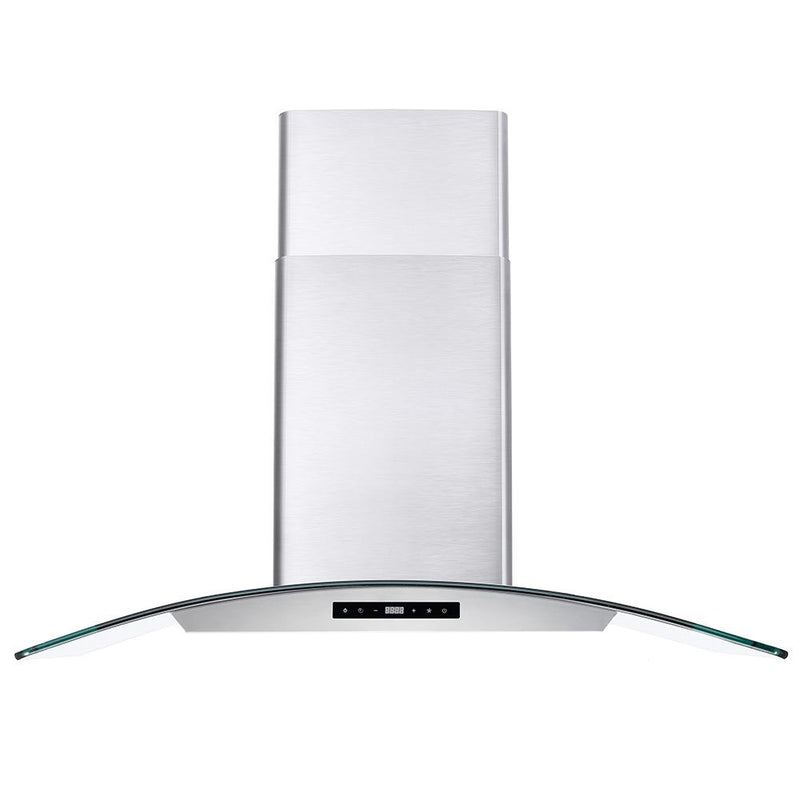 Load image into Gallery viewer, Cosmo 36 in. Ducted Wall Mount Range Hood in Stainless Steel with Touch Controls, LED Lighting and Permanent Filters