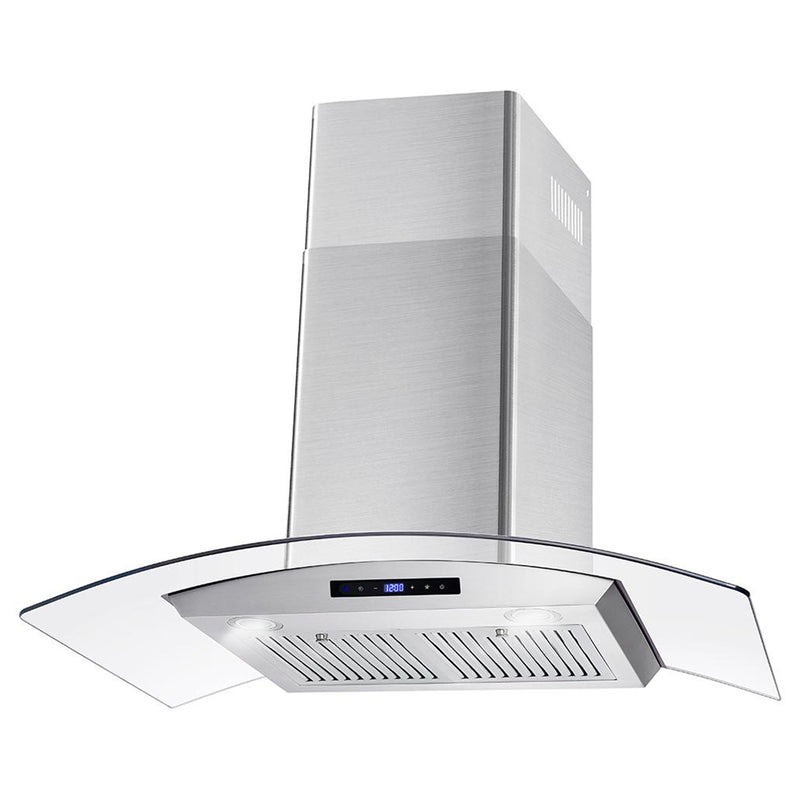 Load image into Gallery viewer, Cosmo 36 in. Ducted Wall Mount Range Hood in Stainless Steel with Touch Controls, LED Lighting and Permanent Filters