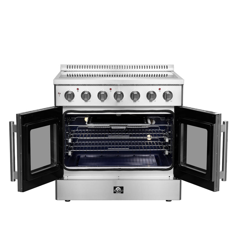 Load image into Gallery viewer, Forno Galiano 36-Inch Freestanding French Door Electric Range, True Convection, Energy Efficient