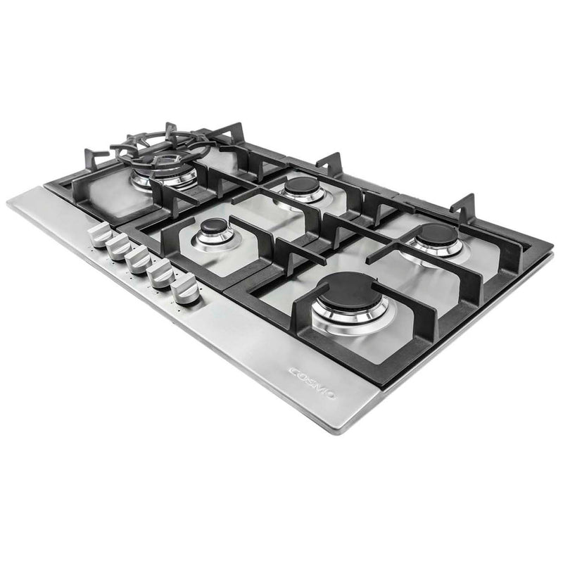 Load image into Gallery viewer, Cosmo 30 in. Gas Cooktop in Stainless Steel with 5 Sealed Brass Burners