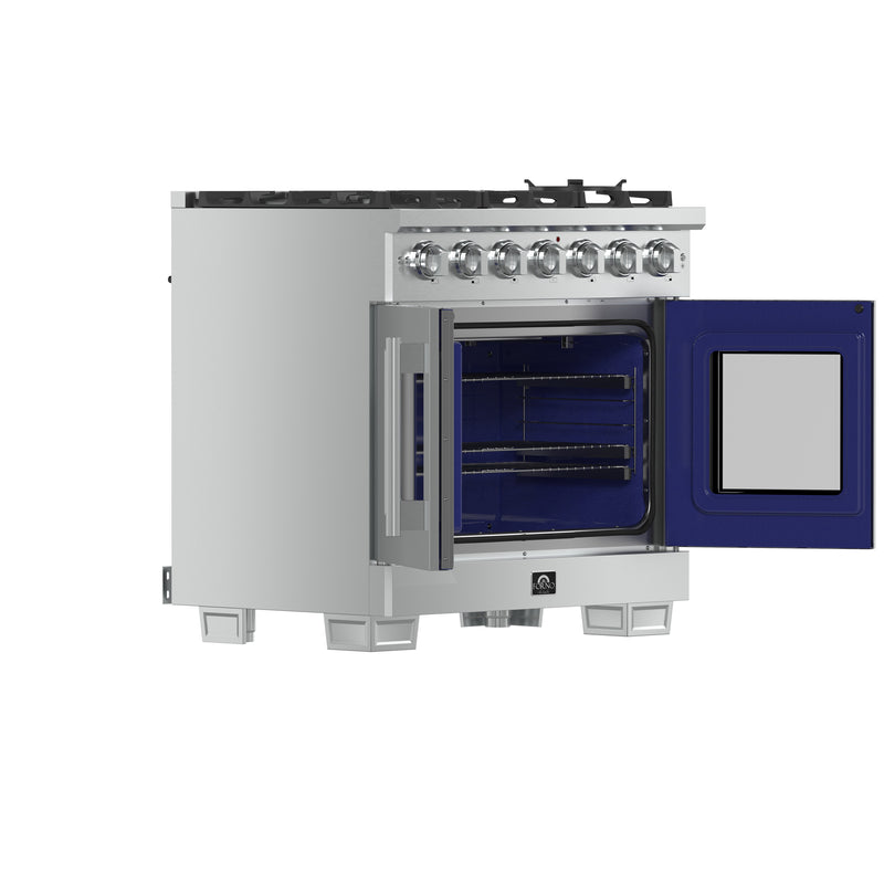 Load image into Gallery viewer, Forno Capriasca 36-Inch, Stainless Steel Freestanding French Door Gas Range with 6 Burners - FFSGS6460-36