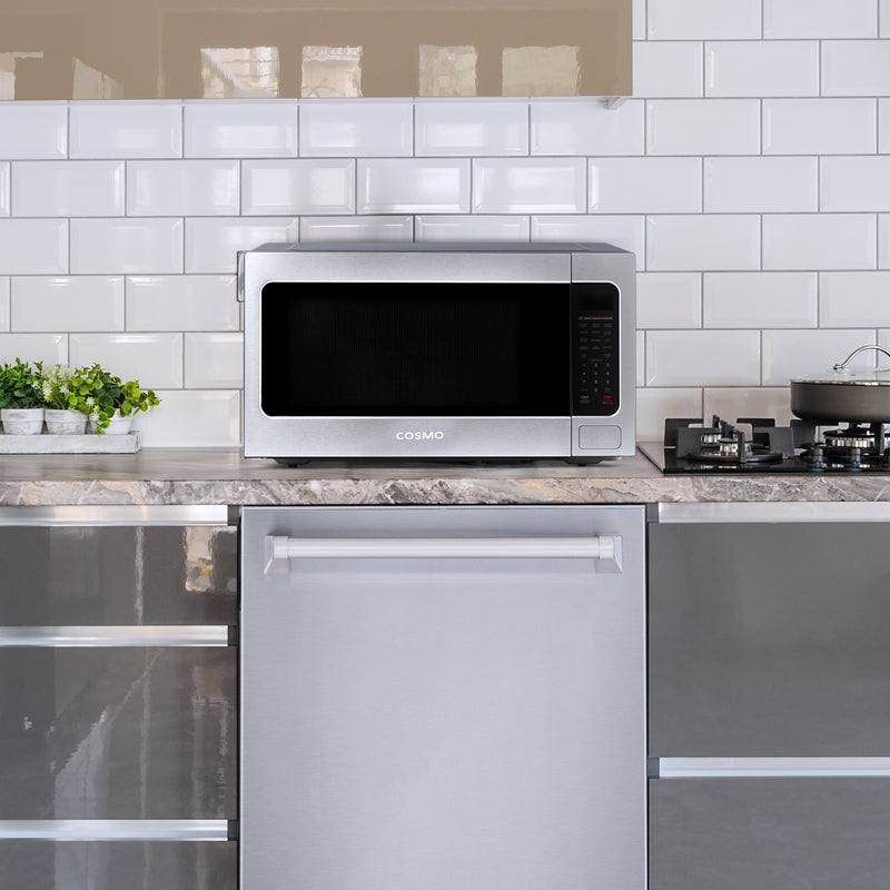 Load image into Gallery viewer, Cosmo COS-BIM22SSB 24 in Countertop Microwave Oven with 2.2 cu. ft. Capacity