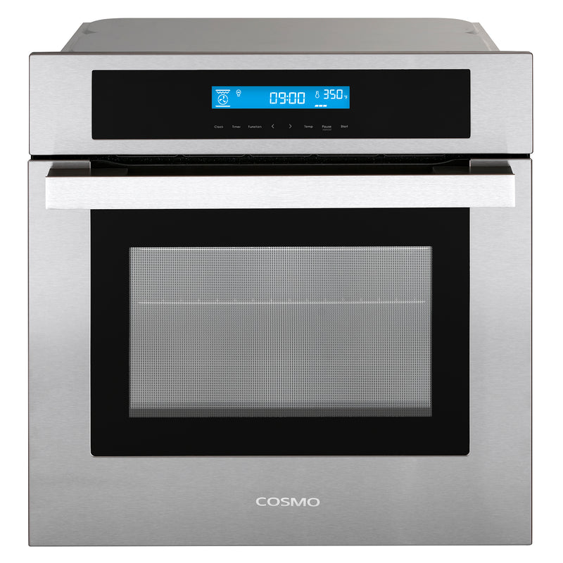 Load image into Gallery viewer, Cosmo 24 in. 2.5 cu. ft. Single Electric Wall Oven w/8 Functions and True European Convection in Stainless Steel