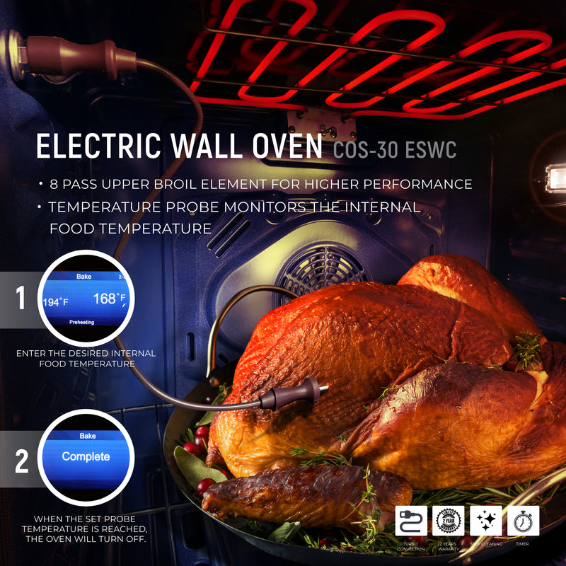 Load image into Gallery viewer, Cosmo 30 inch, Stainless Steel Single Electric Wall Oven - COS-30ESWC