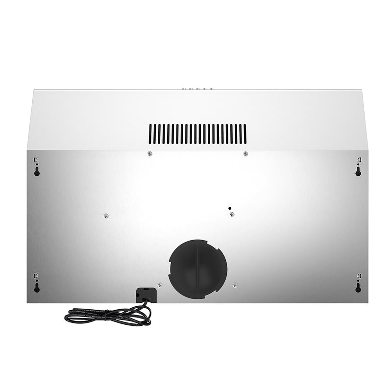 Load image into Gallery viewer, Cosmo 5U30 30 in. Under Cabinet Range Hood with Ducted / Ductless Convertible Slim Kitchen Over Stove Vent, 3 Speed Exhaust Fan, Reusable Filter, LED Lights in Stainless Steel