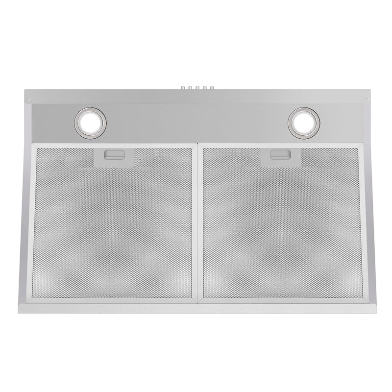 Load image into Gallery viewer, Cosmo 5U30 30 in. Under Cabinet Range Hood with Ducted / Ductless Convertible Slim Kitchen Over Stove Vent, 3 Speed Exhaust Fan, Reusable Filter, LED Lights in Stainless Steel