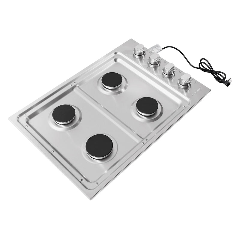 Load image into Gallery viewer, Cosmo 30 inch, Stainless Steel Gas Cooktop with 4 Italian Made Burners - COS-DIC304