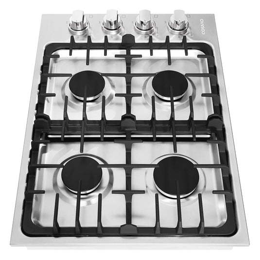 Cosmo 30 in. Gas Cooktop in Stainless Steel with 4 Italian Made Burners