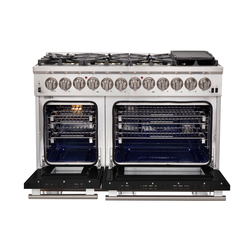 Load image into Gallery viewer, Forno Capriasca 48-Inch Freestanding Dual Fuel Range, 8 Burners, True Convection Oven